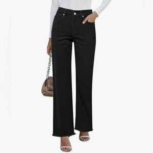 ✨NWOT - Classic Black Wide-Leg Women Jeans